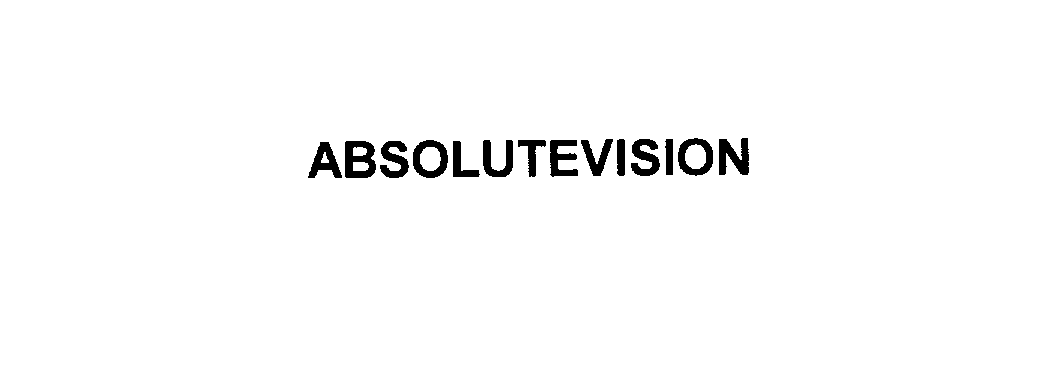 Trademark Logo ABSOLUTEVISION