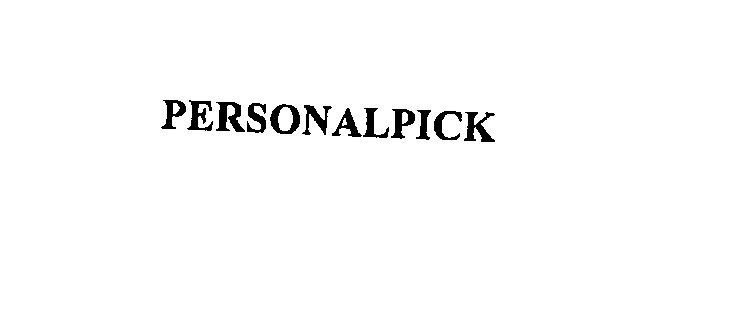  PERSONALPICK