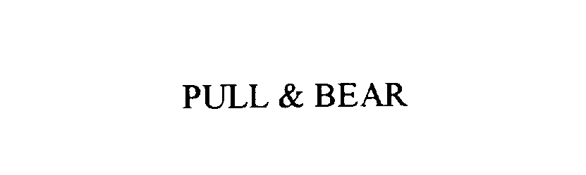  PULL &amp; BEAR