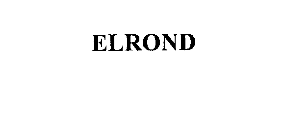 Trademark Logo ELROND
