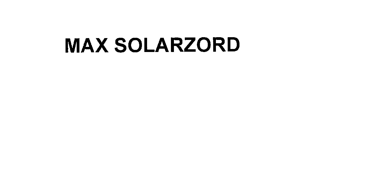  MAX SOLARZORD