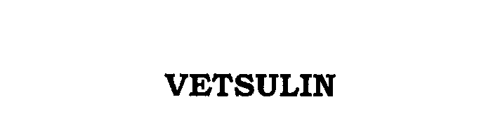 Trademark Logo VETSULIN