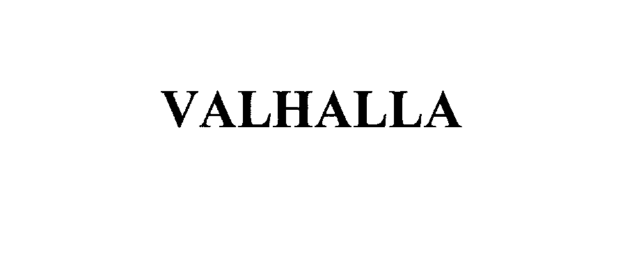Trademark Logo VALHALLA