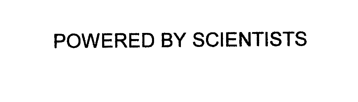 Trademark Logo POWERED BY SCIENTISTS