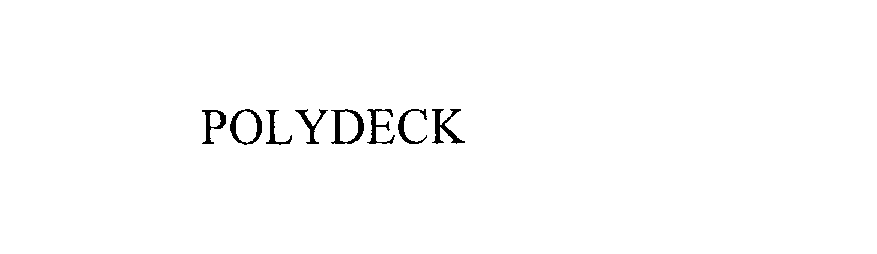 Trademark Logo POLYDECK