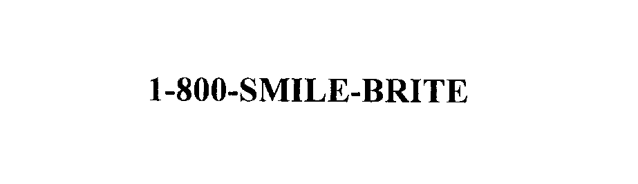 Trademark Logo 1-800-SMILE-BRITE