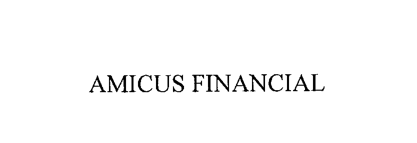  AMICUS FINANCIAL
