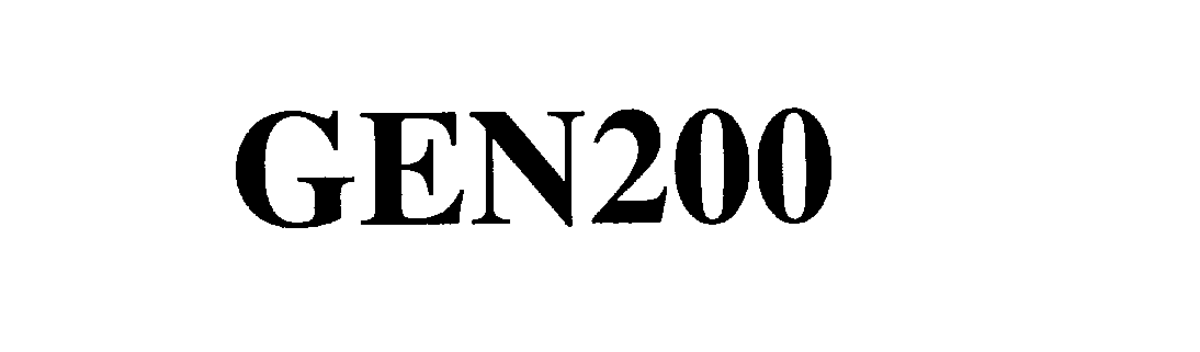 Trademark Logo GEN200