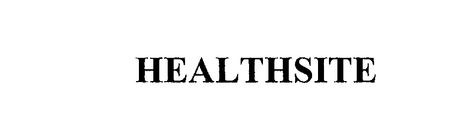 Trademark Logo HEALTHSITE