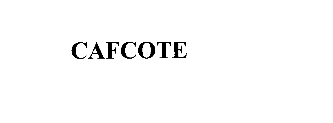 Trademark Logo CAFCOTE
