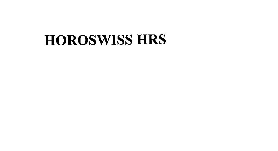  HOROSWISS HRS