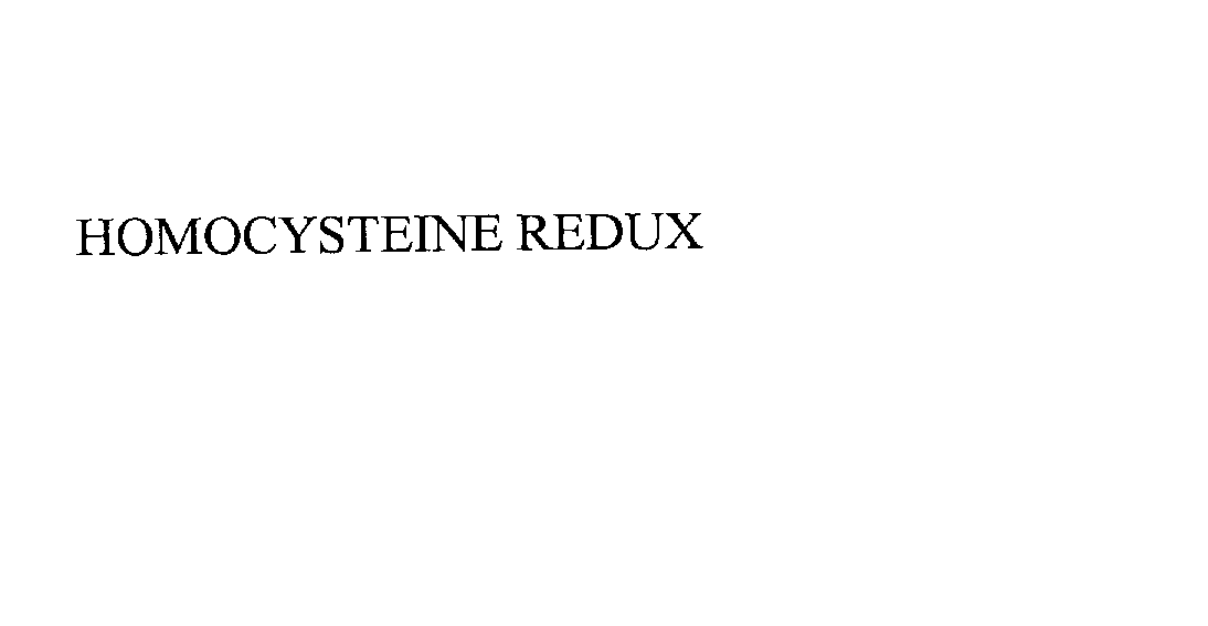  HOMOCYSTEINE REDUX