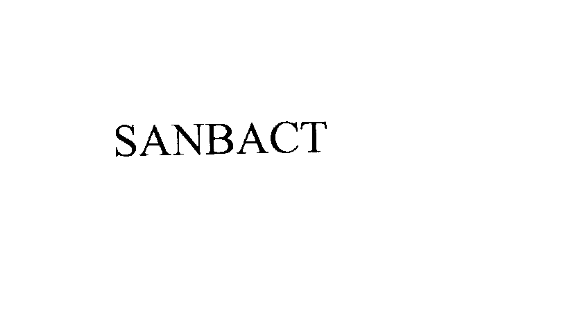 Trademark Logo SANBACT