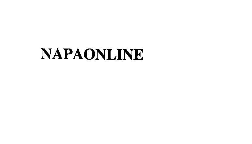 Trademark Logo NAPAONLINE