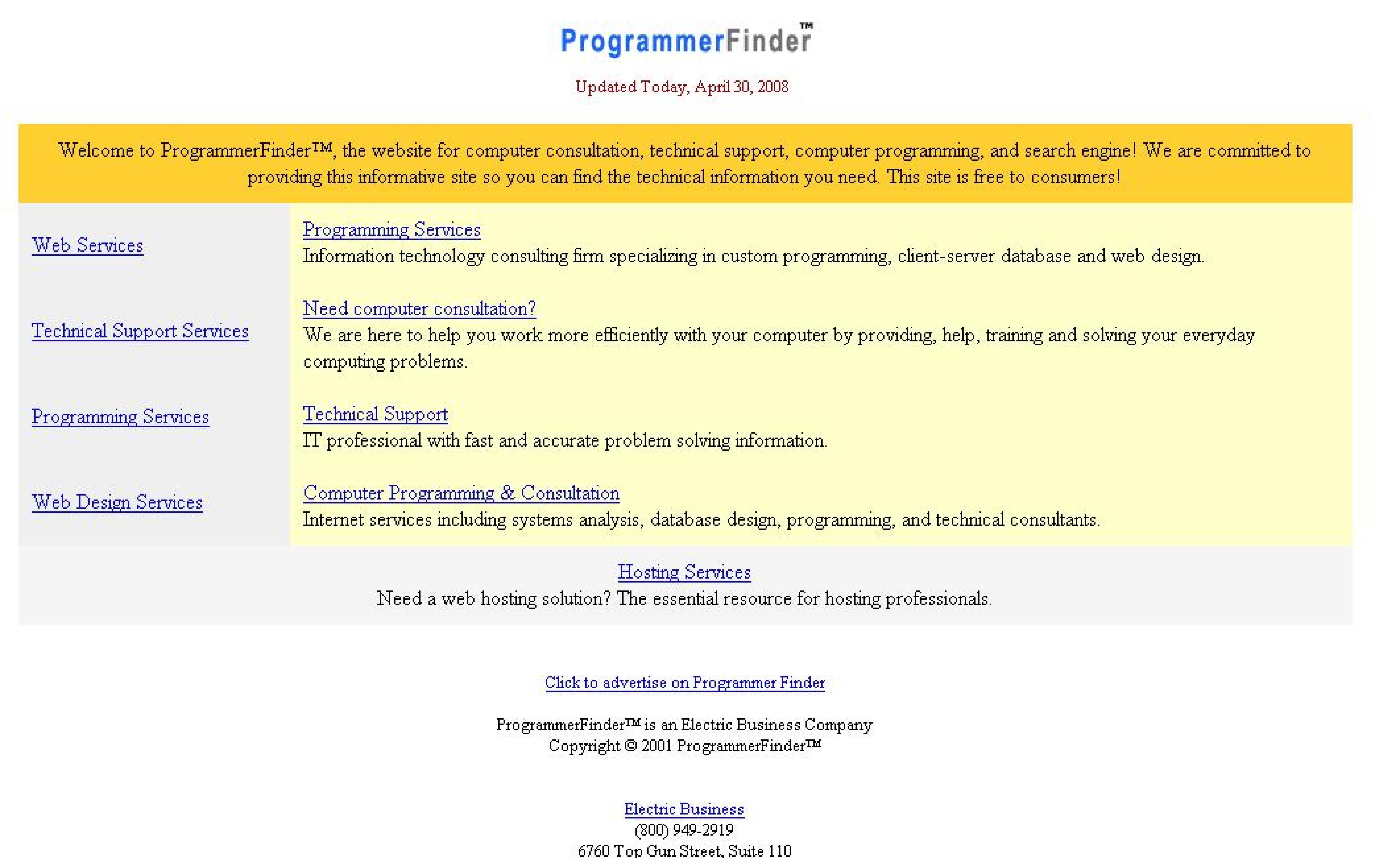  PROGRAMMERFINDER