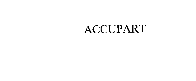 Trademark Logo ACCUPART