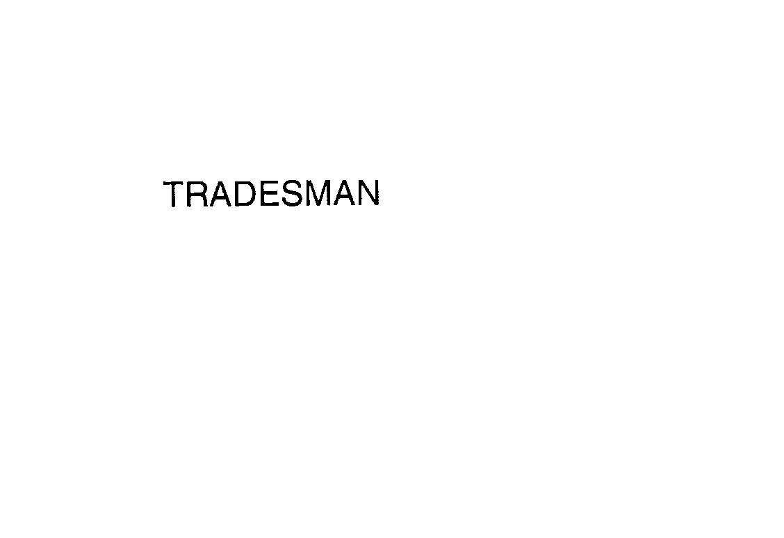 Trademark Logo TRADESMAN