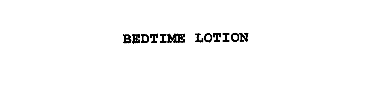  BEDTIME LOTION