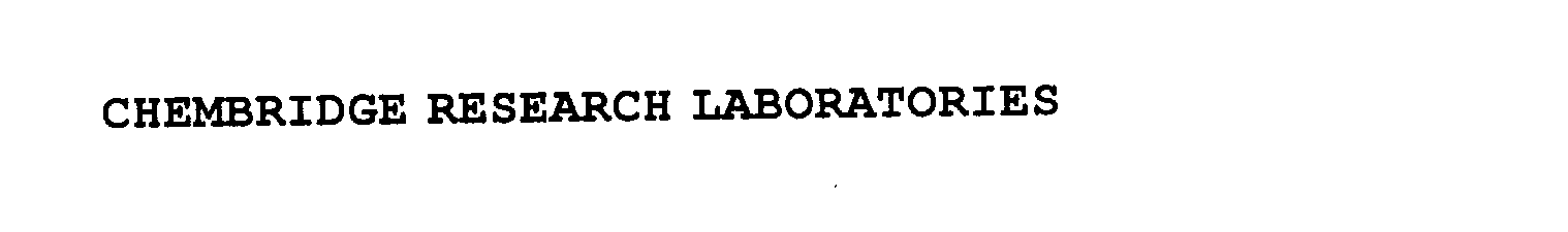  CHEMBRIDGE RESEARCH LABORATORIES