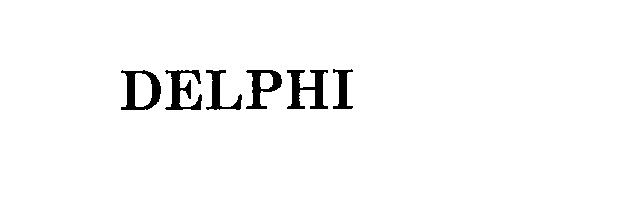 Trademark Logo DELPHI
