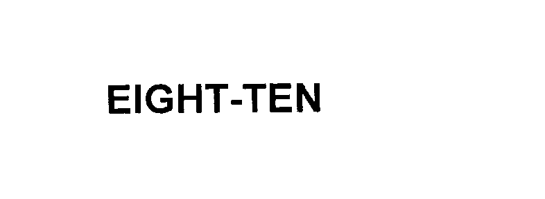  EIGHT-TEN