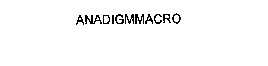  ANADIGMMACRO