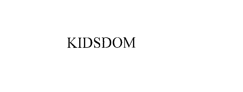 Trademark Logo KIDSDOM