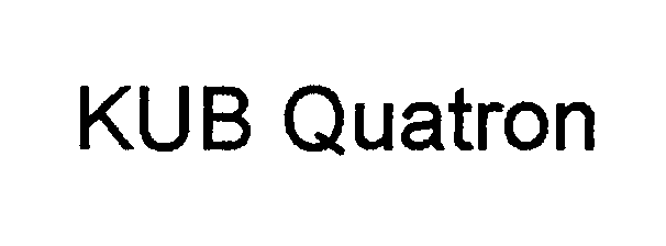 Trademark Logo KUB QUATRON