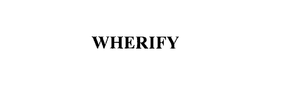  WHERIFY