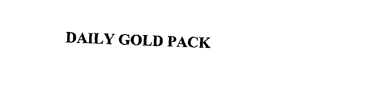 Trademark Logo DAILY GOLD PACK