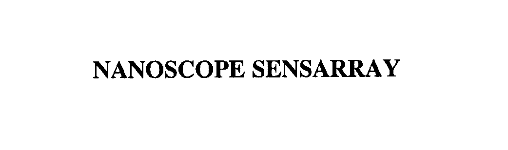 Trademark Logo NANOSCOPE SENSARRAY