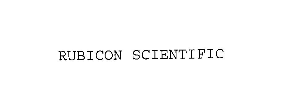 Trademark Logo RUBICON SCIENTIFIC