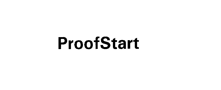 Trademark Logo PROOFSTART