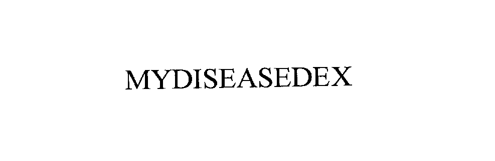 Trademark Logo MYDISEASEDEX