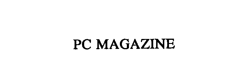 Trademark Logo PC MAGAZINE