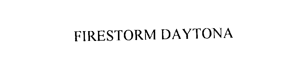 Trademark Logo FIRESTORM DAYTONA