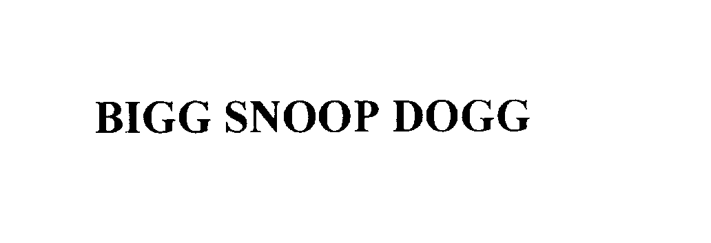 Trademark Logo BIGG SNOOP DOGG