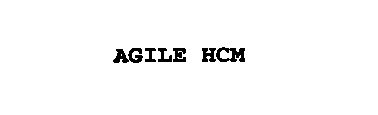 Trademark Logo AGILE HCM