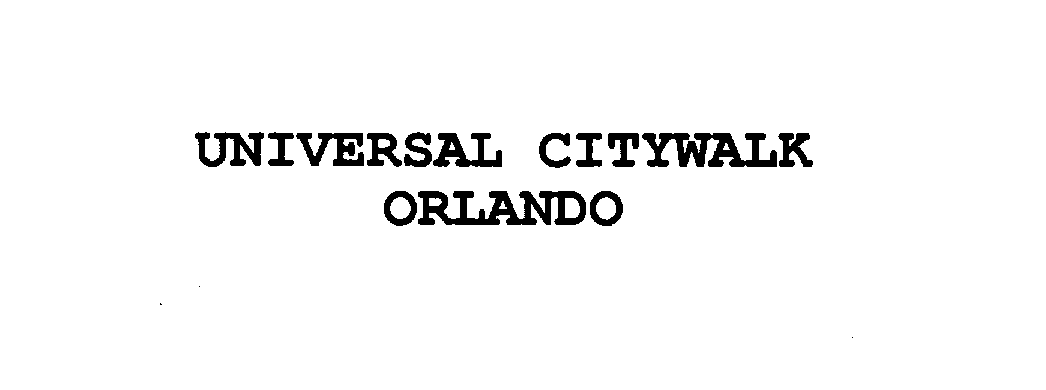 UNIVERSAL CITYWALK ORLANDO