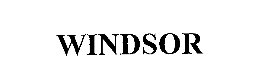 Trademark Logo WINDSOR