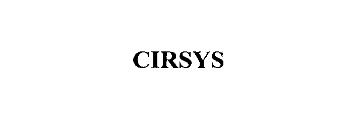 Trademark Logo CIRSYS