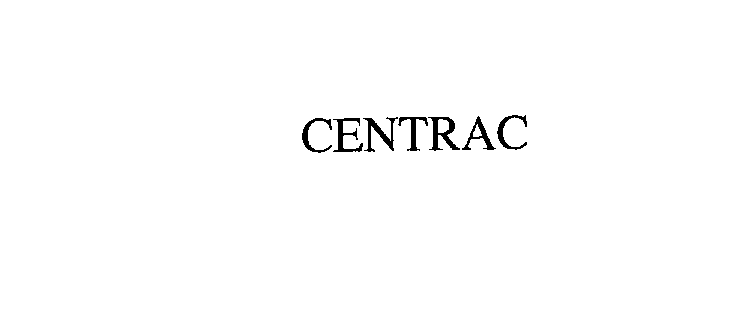 Trademark Logo CENTRAC