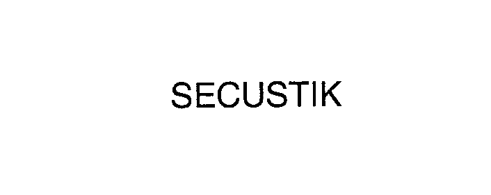 Trademark Logo SECUSTIK