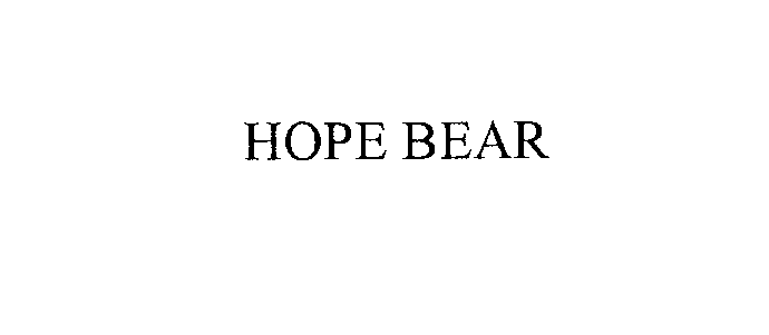  HOPE BEAR