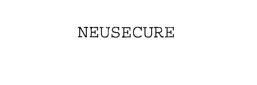 Trademark Logo NEUSECURE