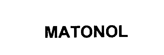 Trademark Logo MATONOL