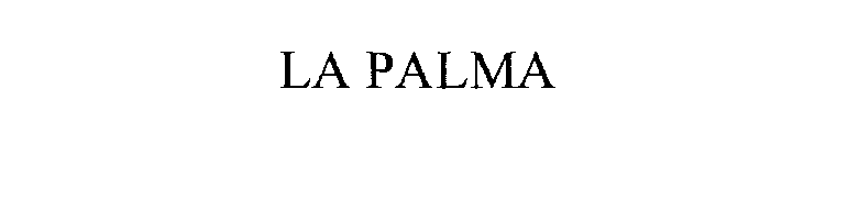 Trademark Logo LA PALMA
