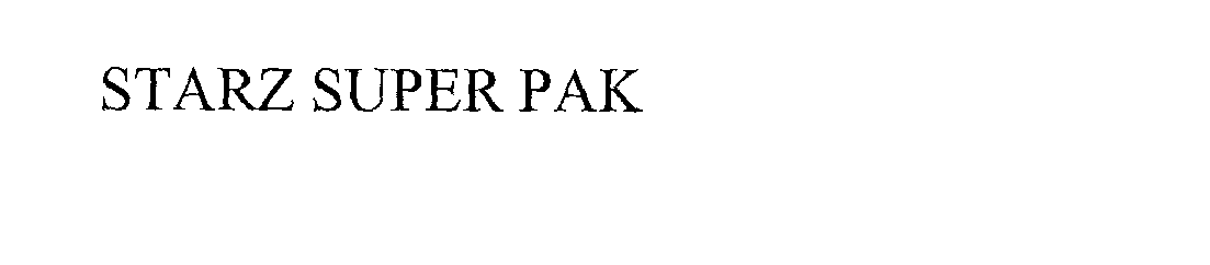 Trademark Logo STARZ SUPER PAK