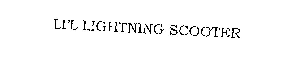 Trademark Logo LI'L LIGHTNING SCOOTER