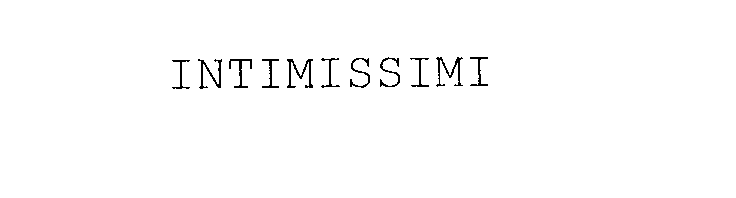 Trademark Logo INTIMISSIMI